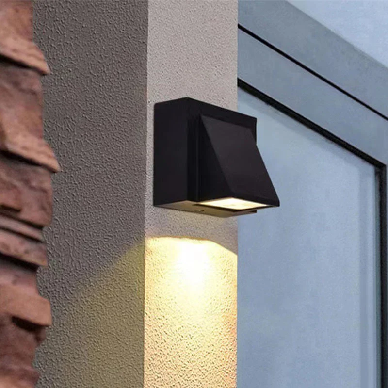 Euroselle Waterproof Aluminum LED Outdoor Wall Lamp for Garden and Patio IP65 Exterior Wall Light
