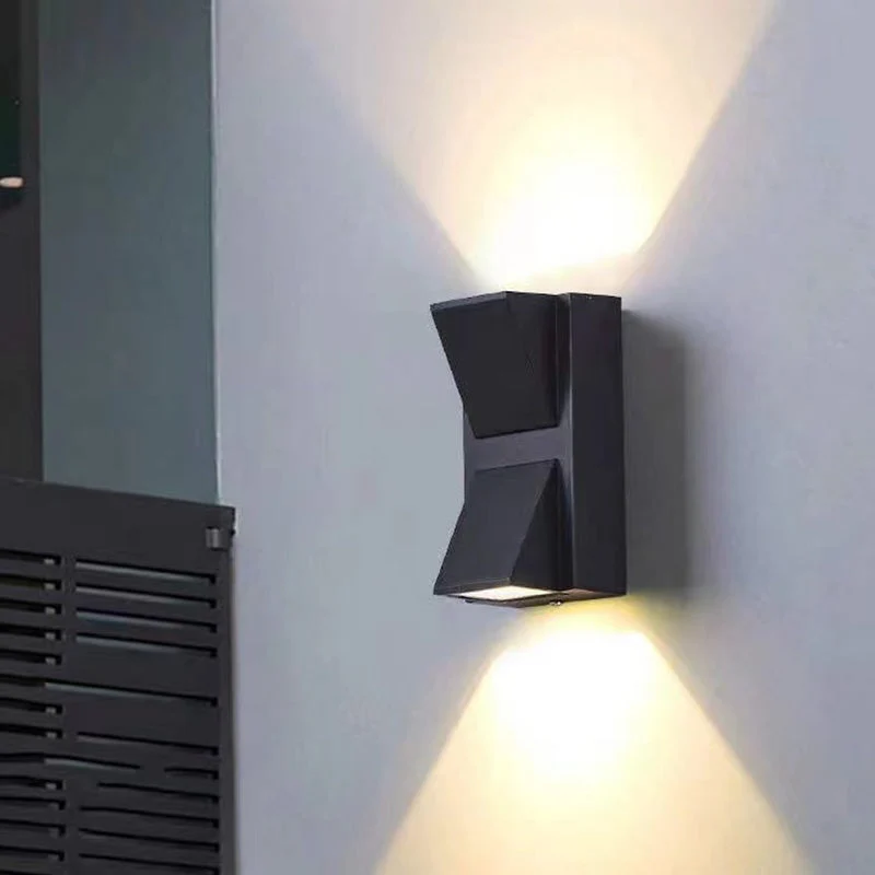 Euroselle Waterproof Aluminum LED Outdoor Wall Lamp for Garden and Patio IP65 Exterior Wall Light