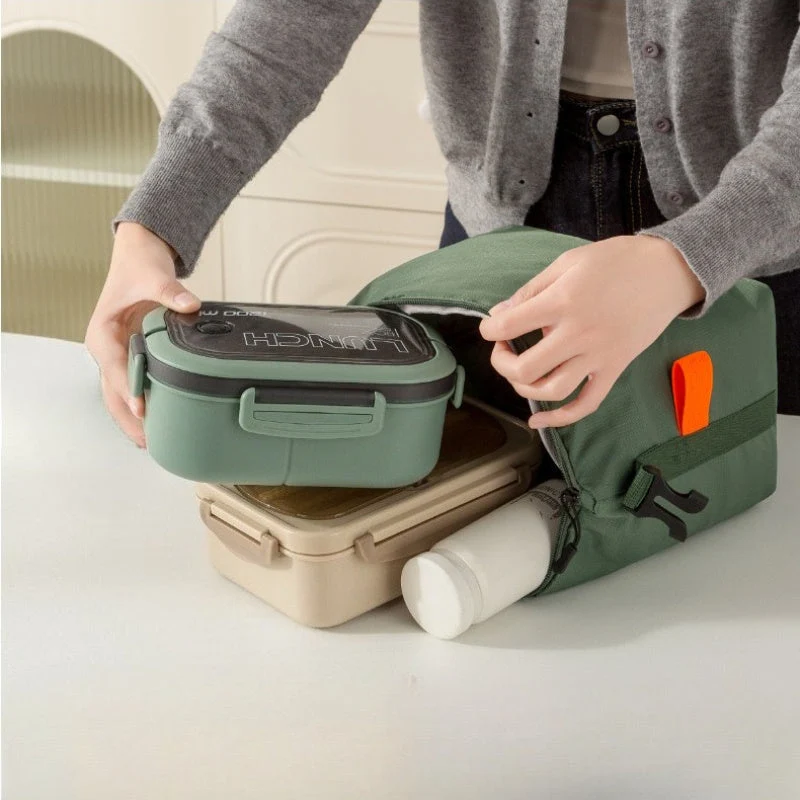 Euroselle Foldable Insulated Lunch Bag For Easy Carry Daily Use