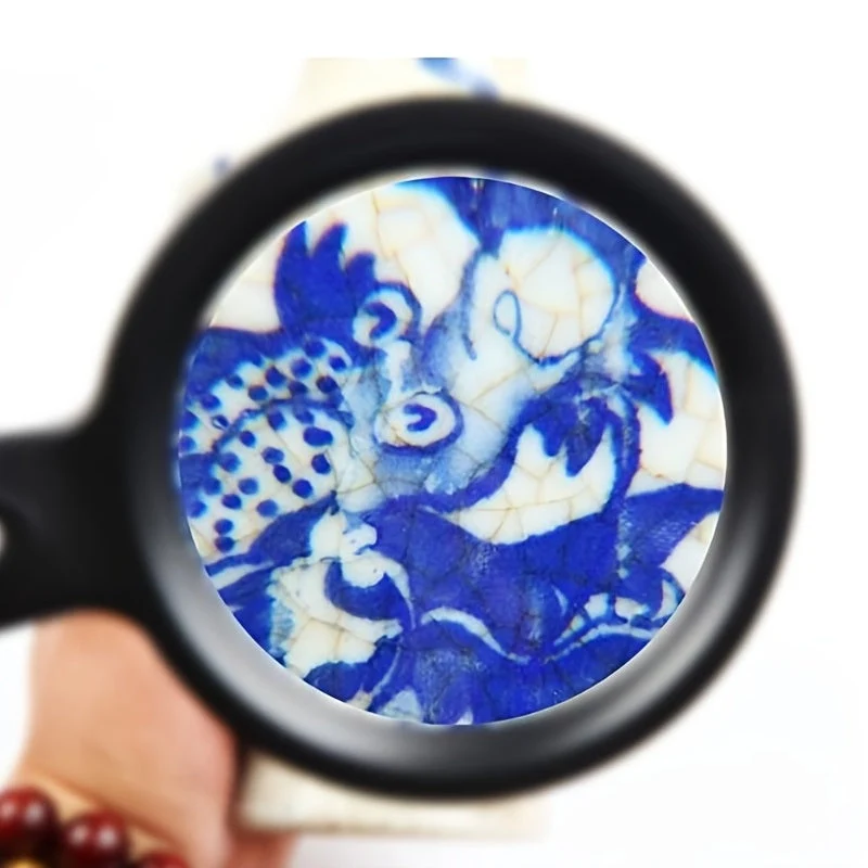 Euroselle 10X Handheld Magnifying Glass With 12 Adjustable LED Lights
