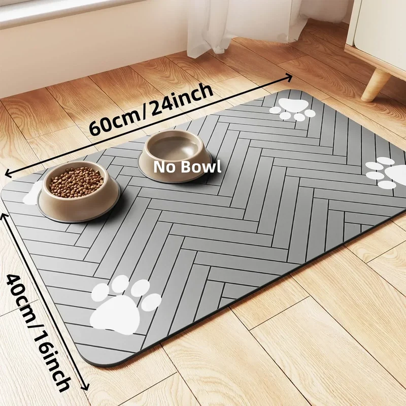 Euroselle Absorbent Waterproof Feeding Mat With Non-Slip Backing