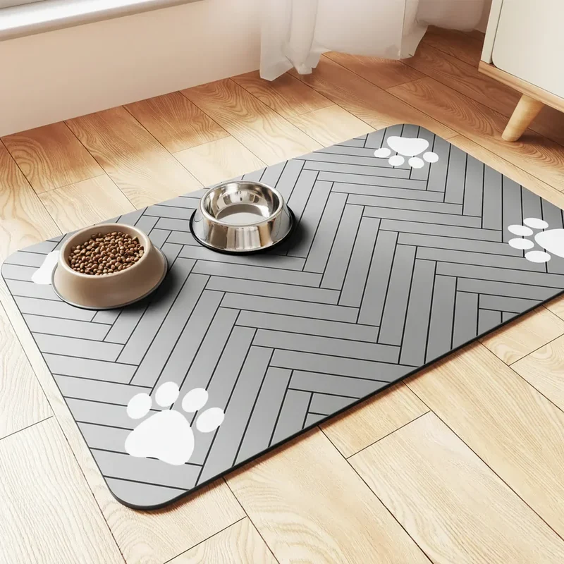 Euroselle Absorbent Waterproof Feeding Mat With Non-Slip Backing
