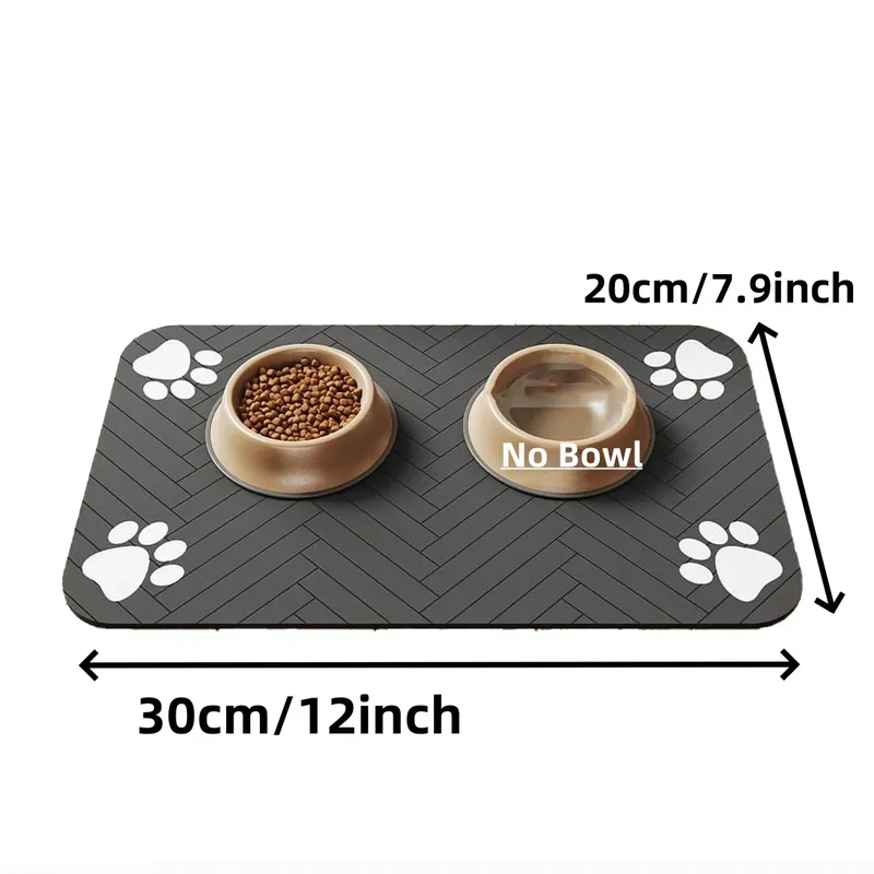 Euroselle Absorbent Waterproof Feeding Mat With Non-Slip Backing