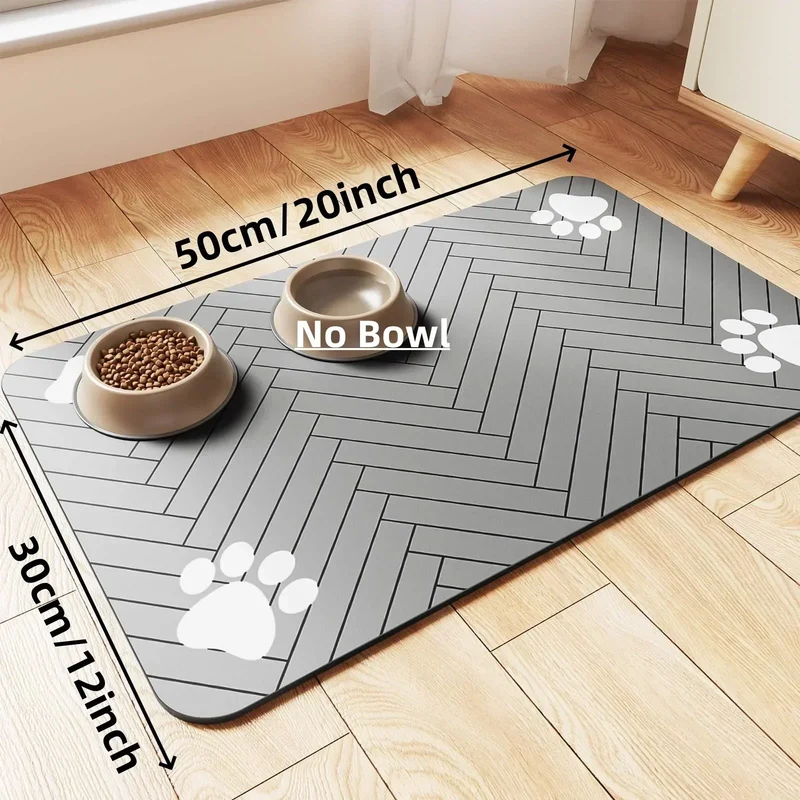 Euroselle Absorbent Waterproof Feeding Mat With Non-Slip Backing