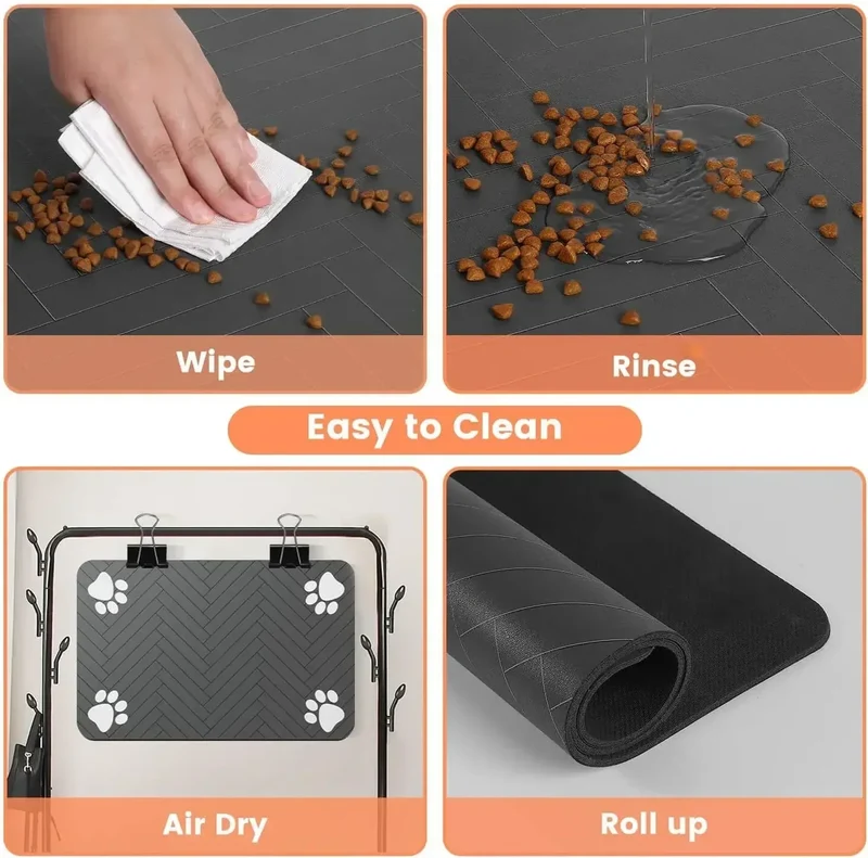 Euroselle Absorbent Waterproof Feeding Mat With Non-Slip Backing