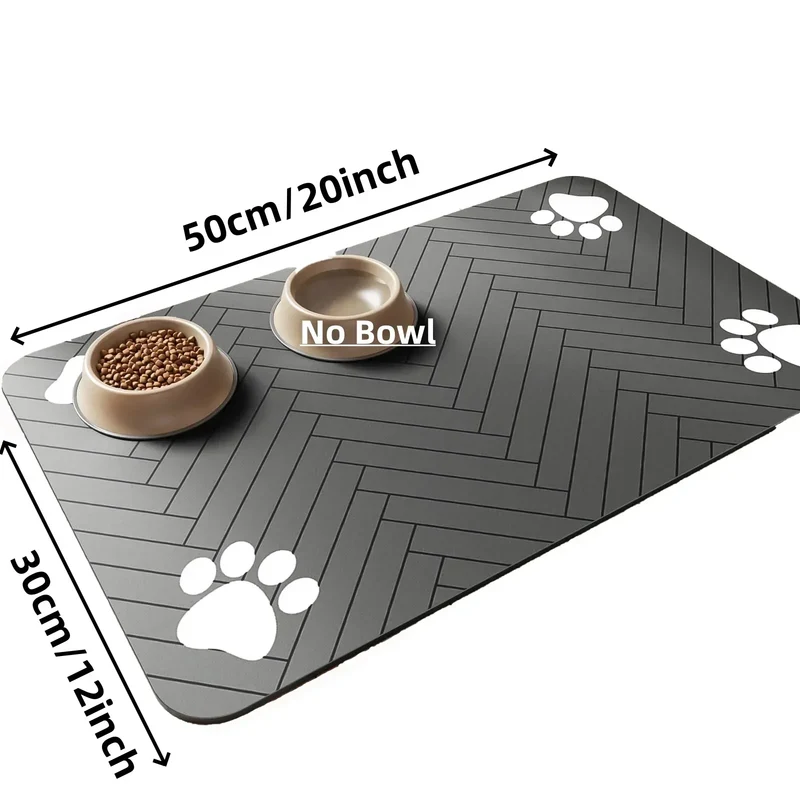 Euroselle Absorbent Waterproof Feeding Mat With Non-Slip Backing