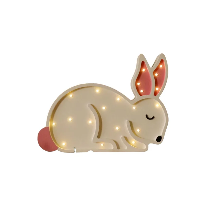 LED Nachtlicht Hase aus Holz, dimmbar