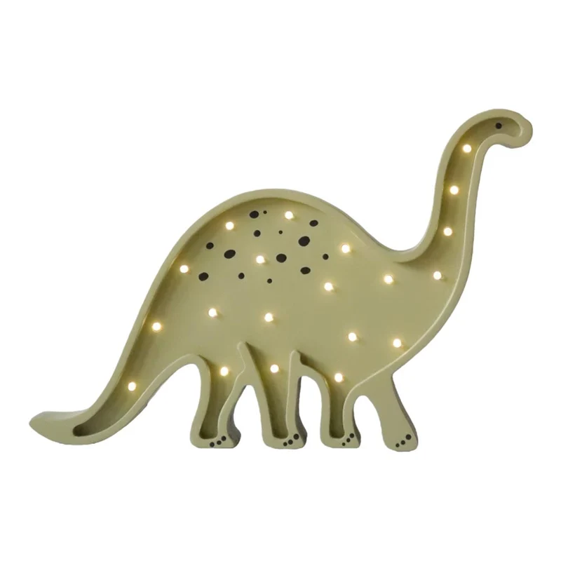 LED Nachtlicht Dino aus Holz, dimmbar