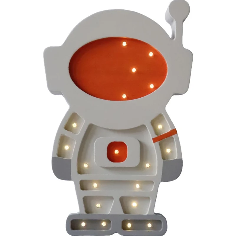 LED Nachtlicht Astronaut aus Holz, dimmbar