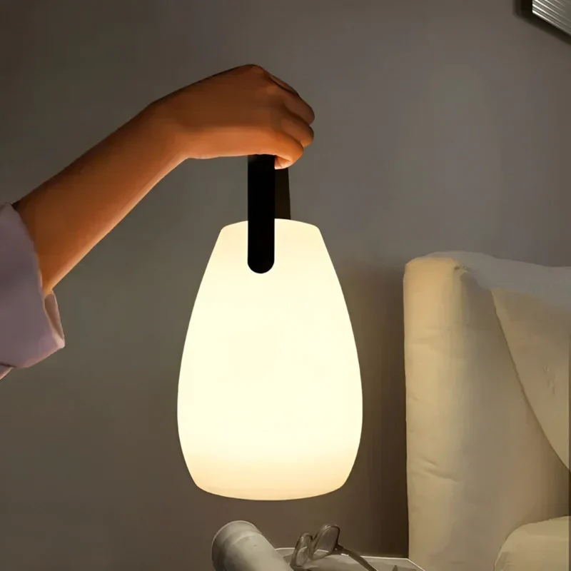 Euroselle Waterproof Wireless LED Table Lamp With Remote Rechargeable Outdoor Light