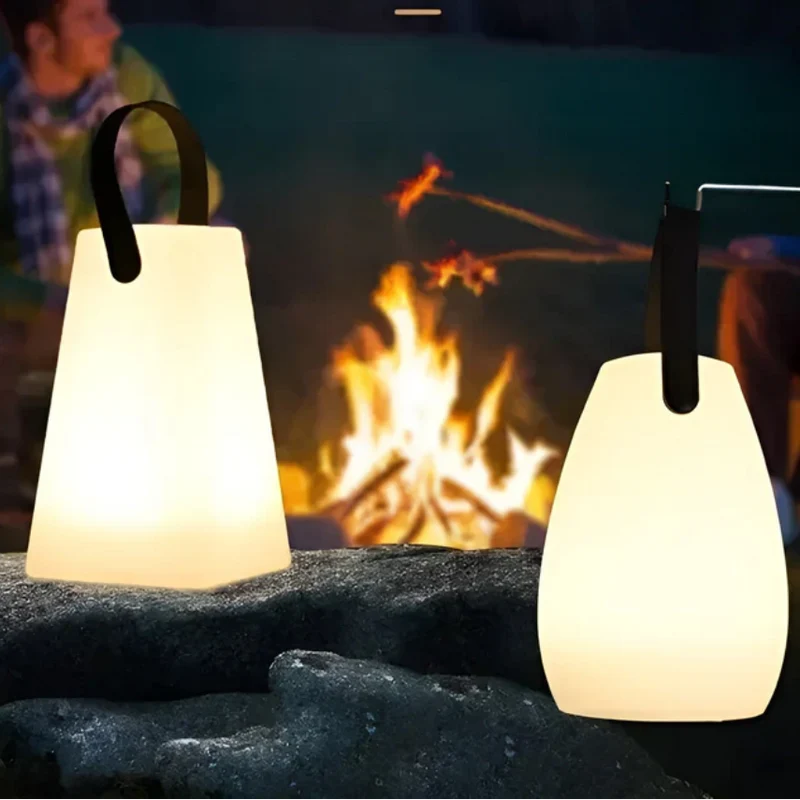 Euroselle Waterproof Wireless LED Table Lamp With Remote Rechargeable Outdoor Light