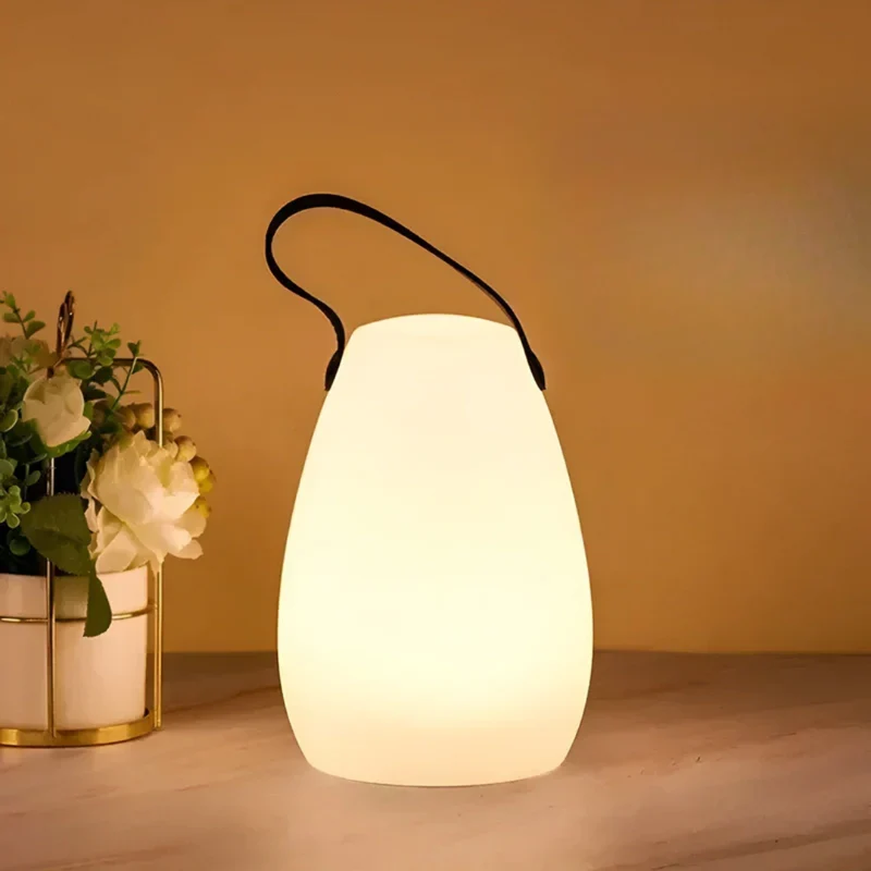 Euroselle Waterproof Wireless LED Table Lamp With Remote Rechargeable Outdoor Light