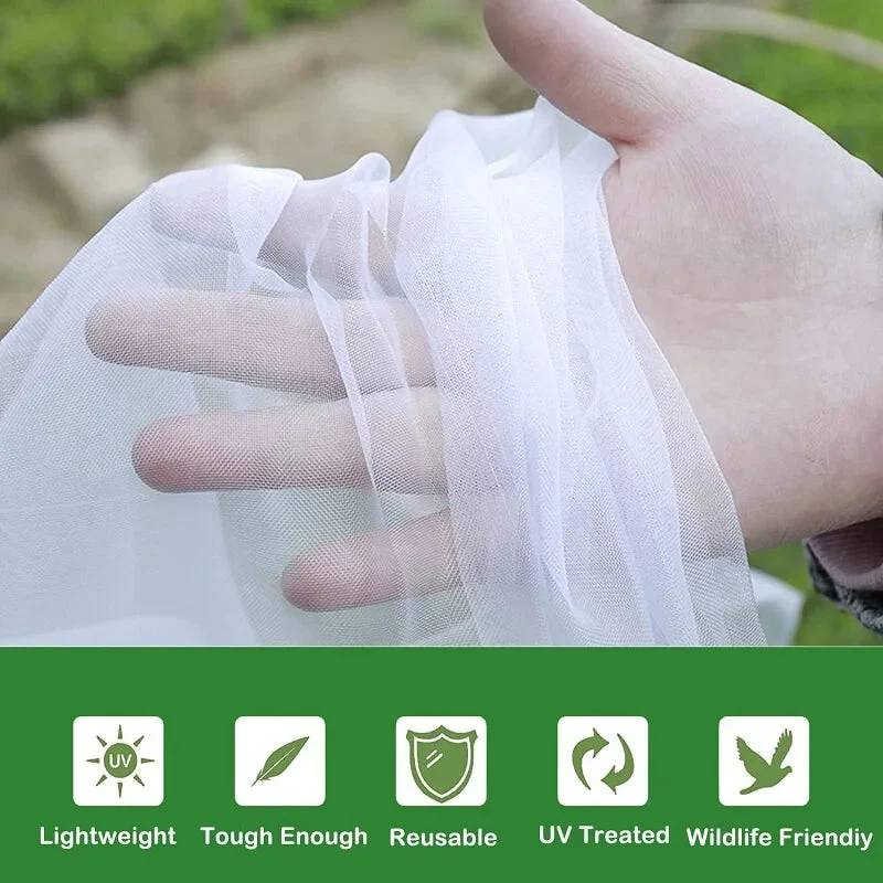 Euroselle HDPE Insect Net for Breathable Plant Protection and Pest Control