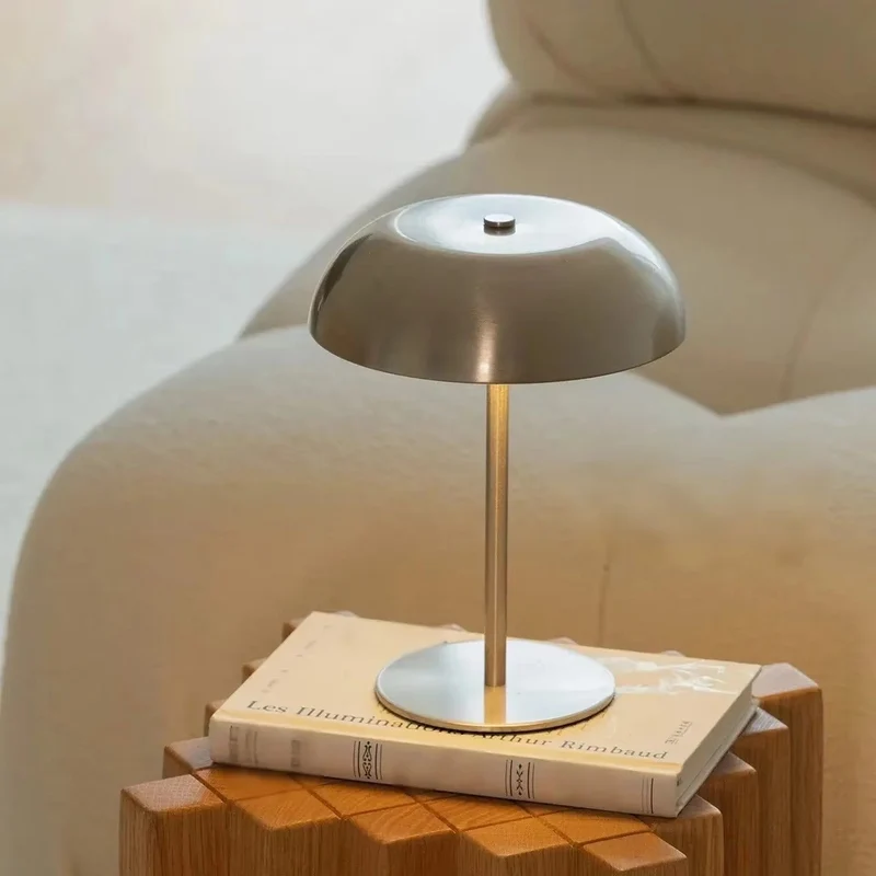 Euroselle Wireless Table Lamp With Touch Control And Integrated LED USB Rechargeable