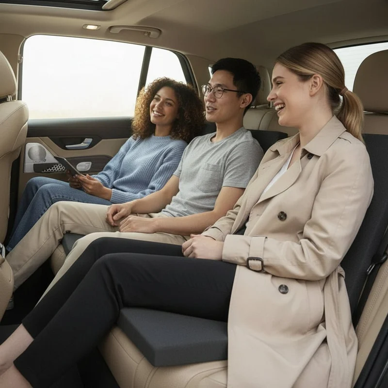 Euroselle Memory Foam Car Seat Cushion for Ergonomic Comfort