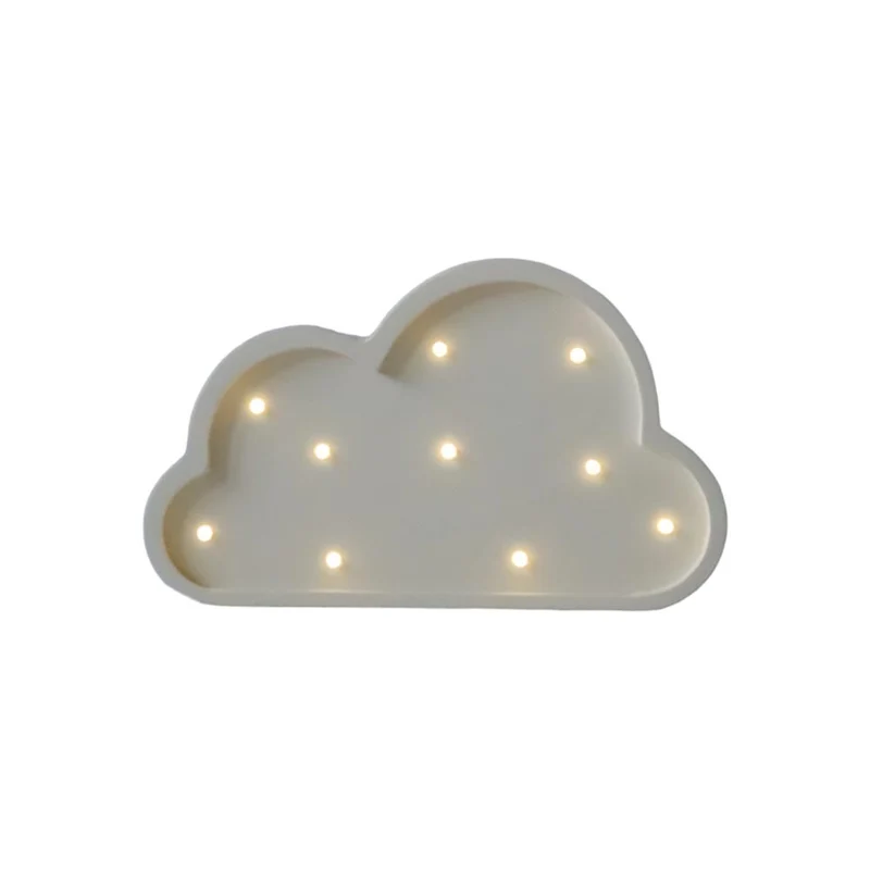 Mini LED Nachtlicht Wolke aus Holz, dimmbar