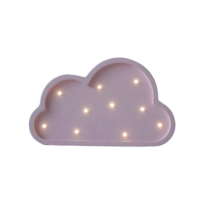 Mini LED Nachtlicht Wolke aus Holz, dimmbar