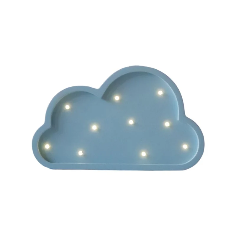 Mini LED Nachtlicht Wolke aus Holz, dimmbar