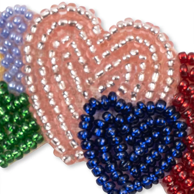 Haarclips mit Herzperlen in Coeur Colore