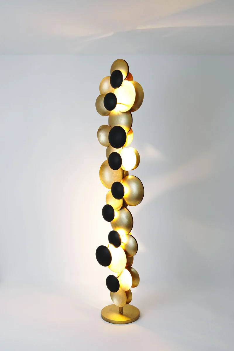 LED-Stehlampe Bolladaria 9-flammig dimmbar Rund 167 cm