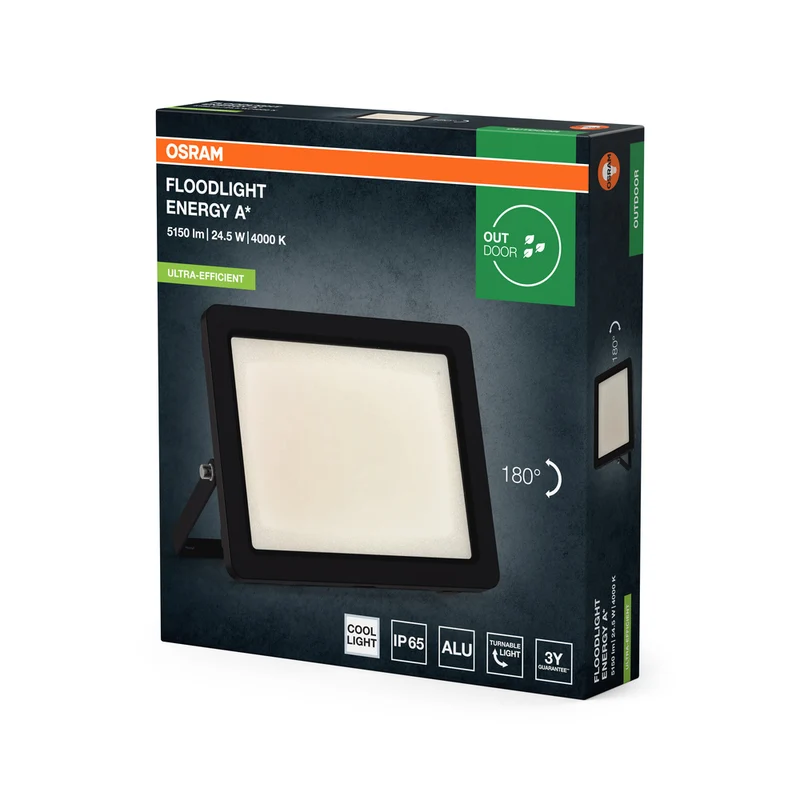 OSRAM FLOODLIGHTS ENERGY EFFICIENCY LED Strahler, 24.5 W, 4000K Dunkelgrau