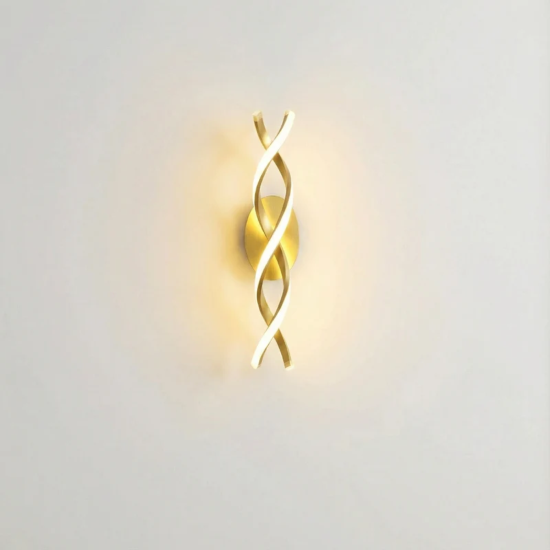 Spiral LED Wall Lamp Aluminum 20W Integrated LED Indoor Lighting Euroselle