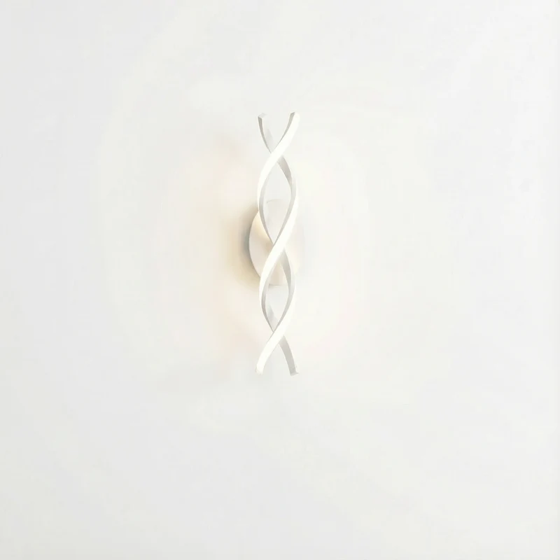 Spiral LED Wall Lamp Aluminum 20W Integrated LED Indoor Lighting Euroselle