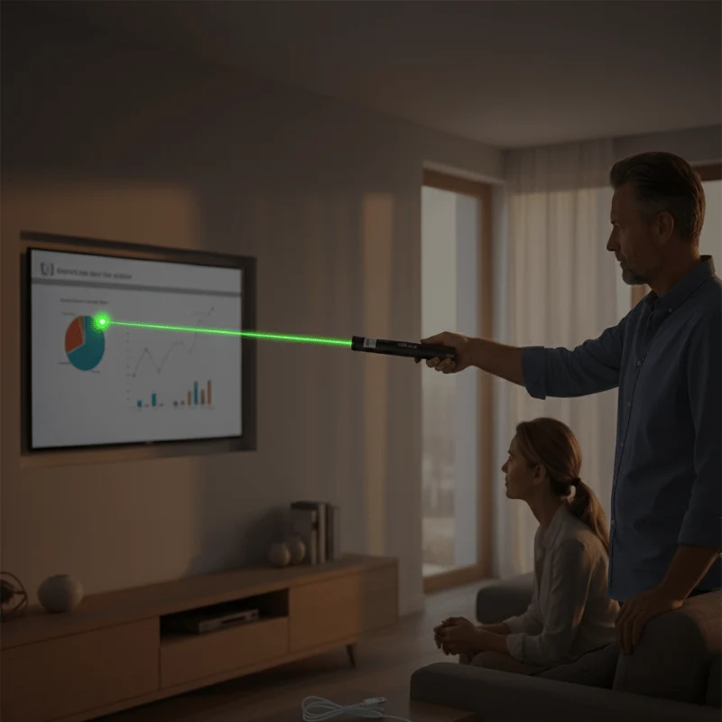 Euroselle Compact Laser Pointer With Clear Visibility And Precise Control For Meetings And Lectures