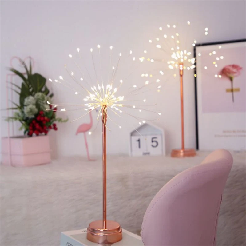 Starburst LED Table Lamp With Dual Power, Warm White Light By Euroselle