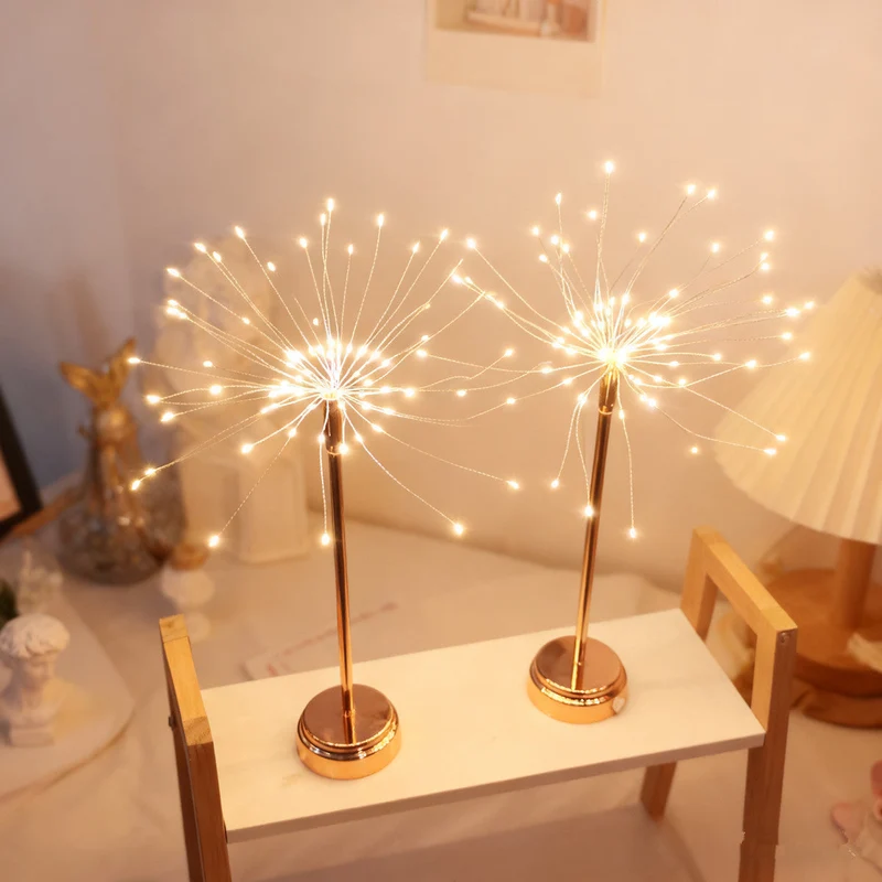 Starburst LED Table Lamp With Dual Power, Warm White Light By Euroselle