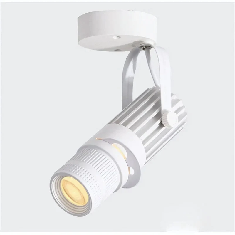 Euroselle Adjustable LED Ceiling Spotlight In Aluminum Brushed Nickel