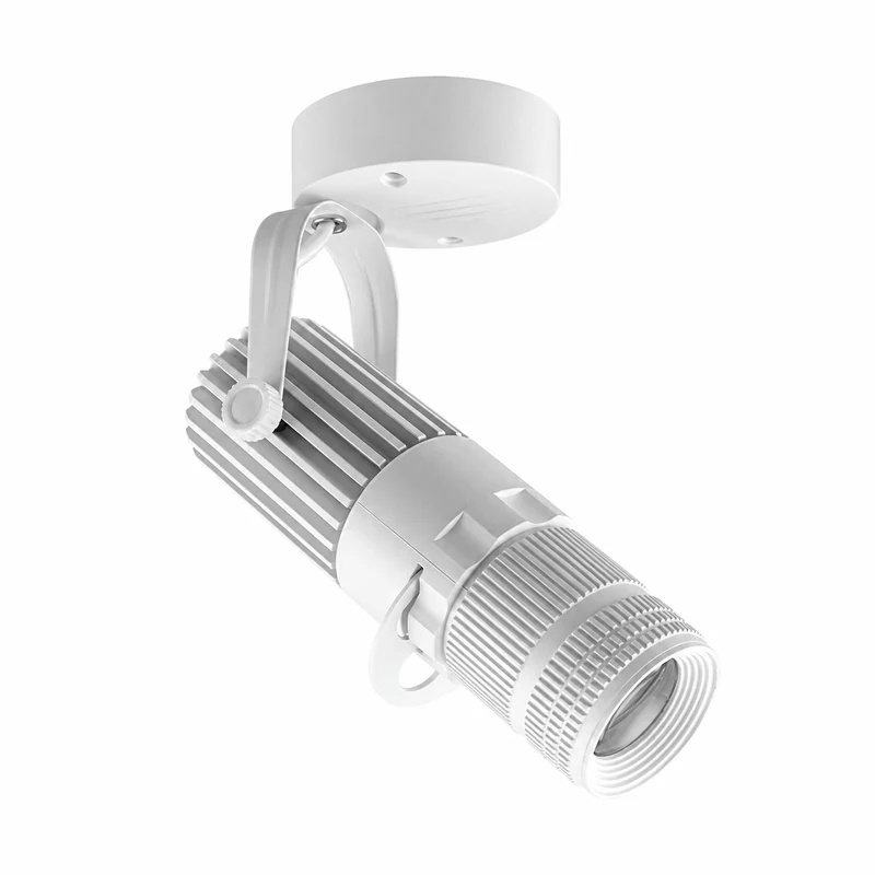Euroselle Adjustable LED Ceiling Spotlight In Aluminum Brushed Nickel