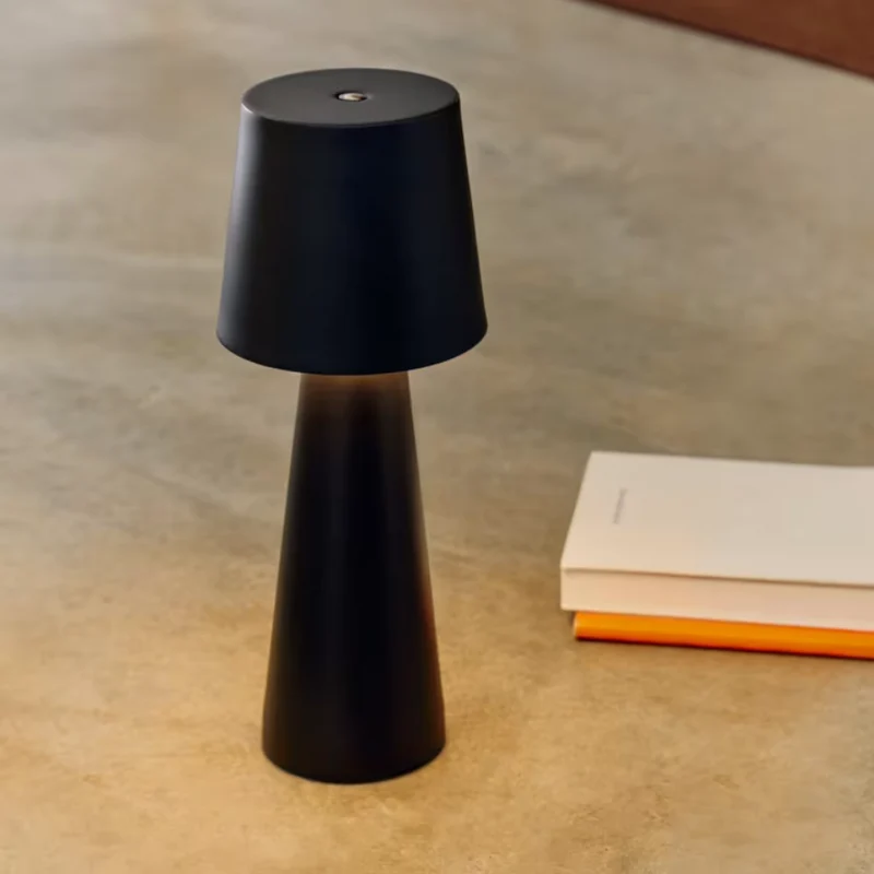 Euroselle Portable Table Lamp, 100% Metal, Dimmable LED, IP54 Rating