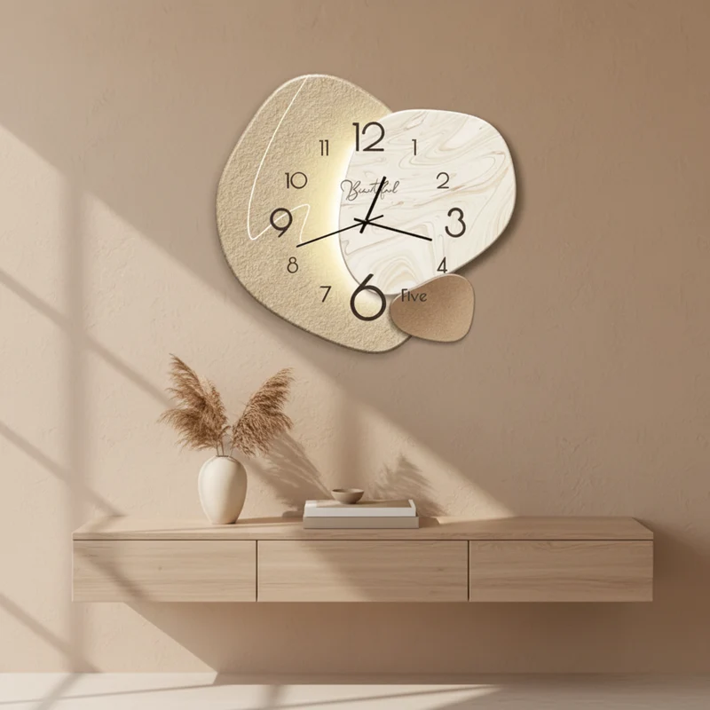 Modern Nordic Wall Clock With Silent Movement - Euroselle