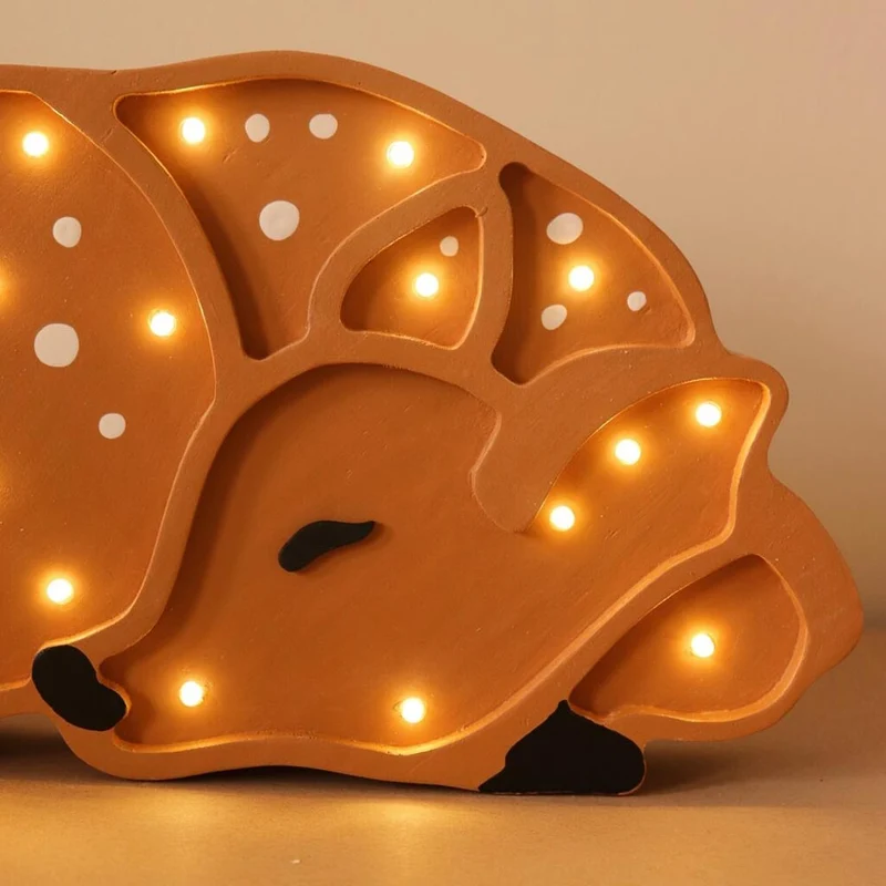 LED Nachtlicht Reh aus Holz, dimmbar