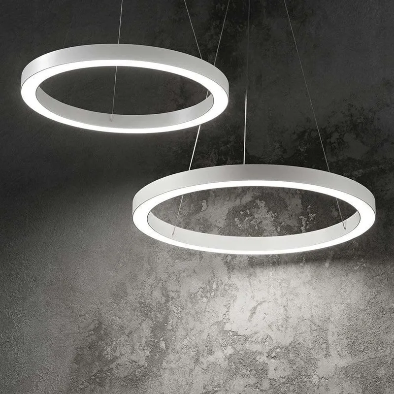 LED Pendelleuchte Oracle Ø 70cm Weiß