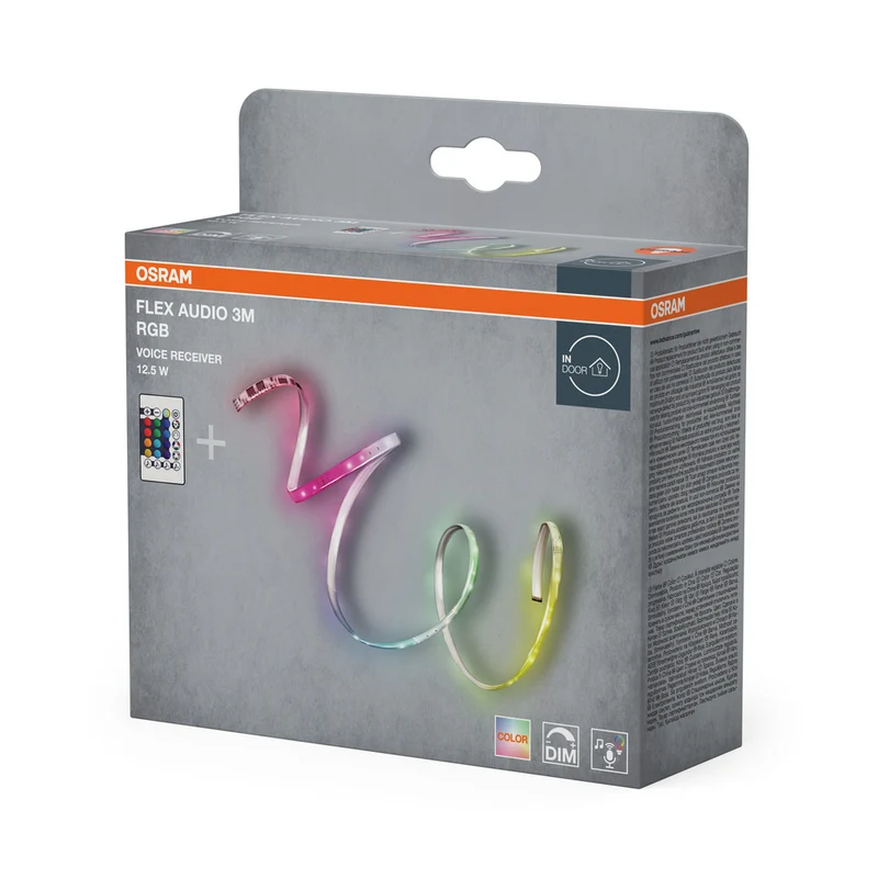 OSRAM FLEX AUDIO 3M LED-Streifen VR RC, weiß, 10W, 120lm