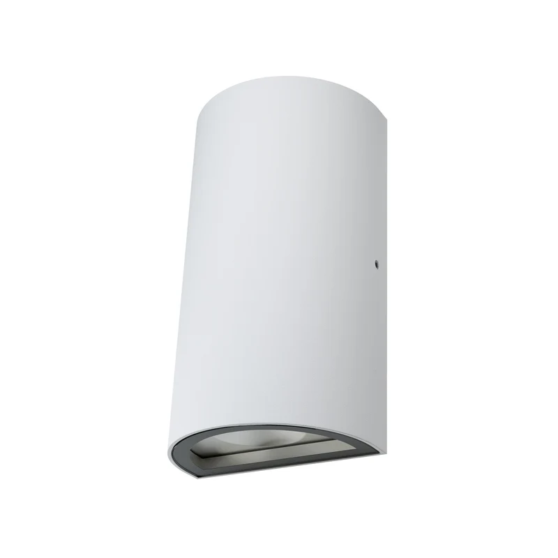 OSRAM ENDURA Style klassische LED-Außenleuchte mit Lichtaustritt oben und unten, rund, in Weiß aus Aluminium, IP44-Schutz, für Fassaden- und Eingangsbereiche