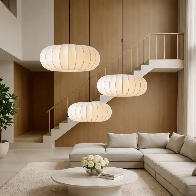 Nova Silk Pendant Light For Dining Rooms And Home Kitchens By Euroselle