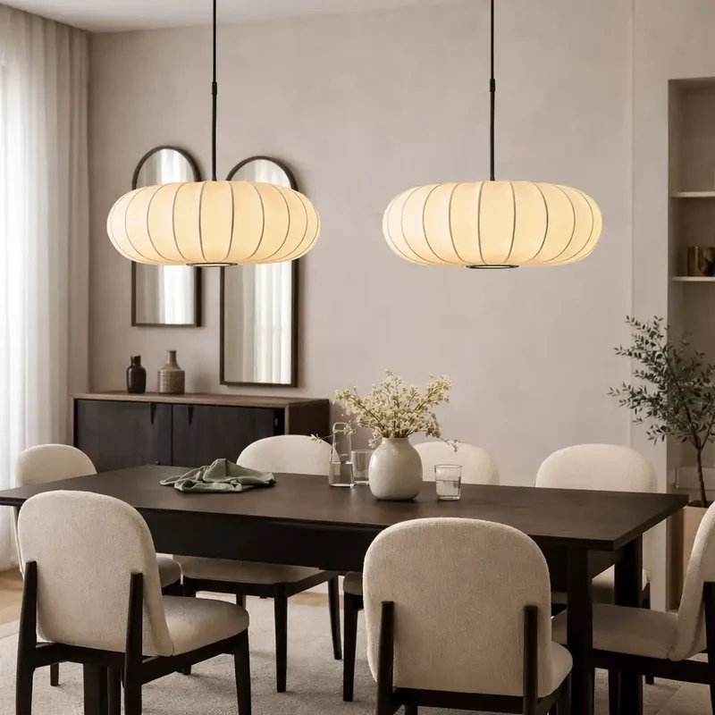 Nova Silk Pendant Light For Dining Rooms And Home Kitchens By Euroselle