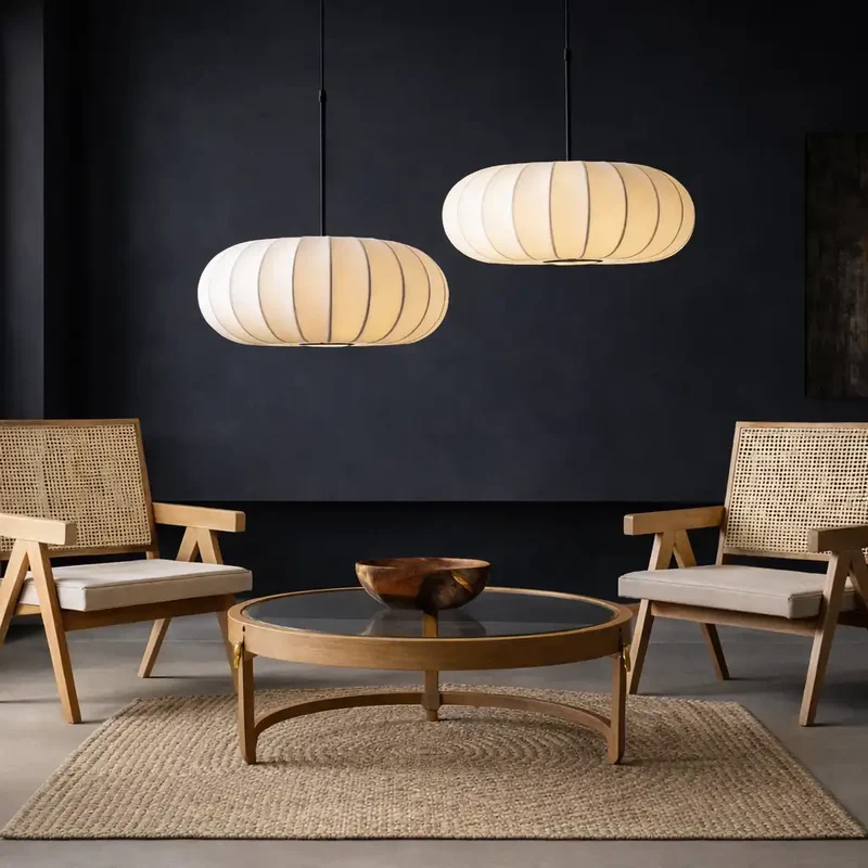 Nova Silk Pendant Light For Dining Rooms And Home Kitchens By Euroselle