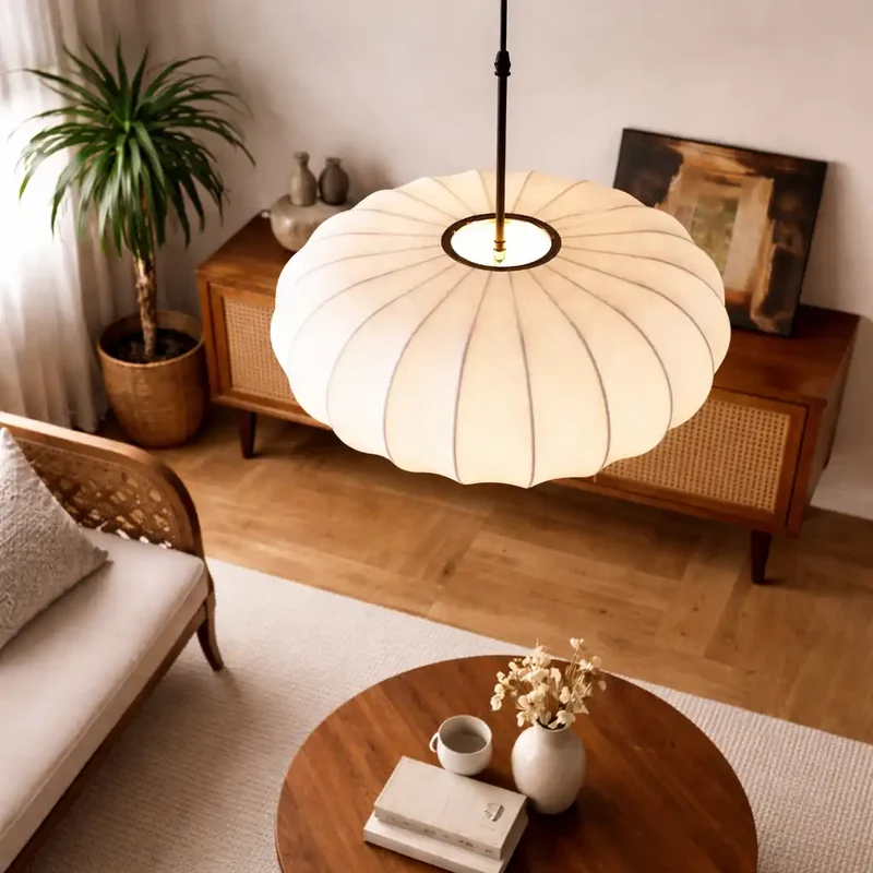 Nova Silk Pendant Light For Dining Rooms And Home Kitchens By Euroselle
