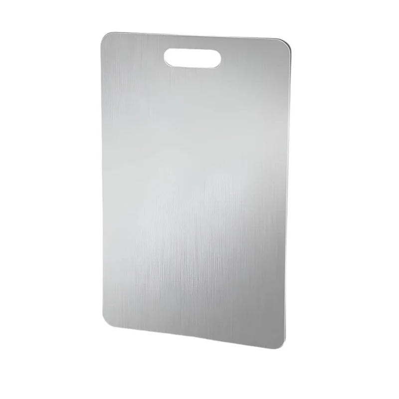 Euroselle Heavy Duty Stainless Steel Chopping Board For Kitchen Hygiene