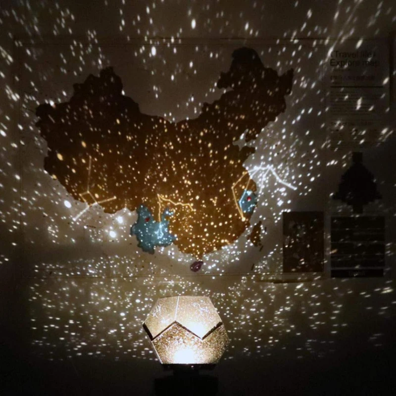 Euroselle Starry Sky Projector LED Night Light With Bluetooth Music Control For Bedroom Decor