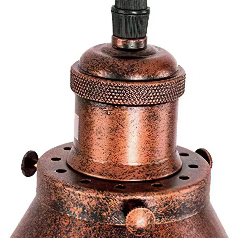 Euroselle Copper Rustic Pendant Light for Farmhouse Style With Vintage Charm