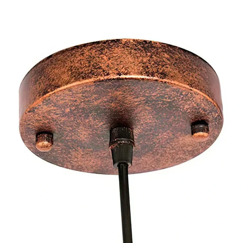 Euroselle Copper Rustic Pendant Light for Farmhouse Style With Vintage Charm