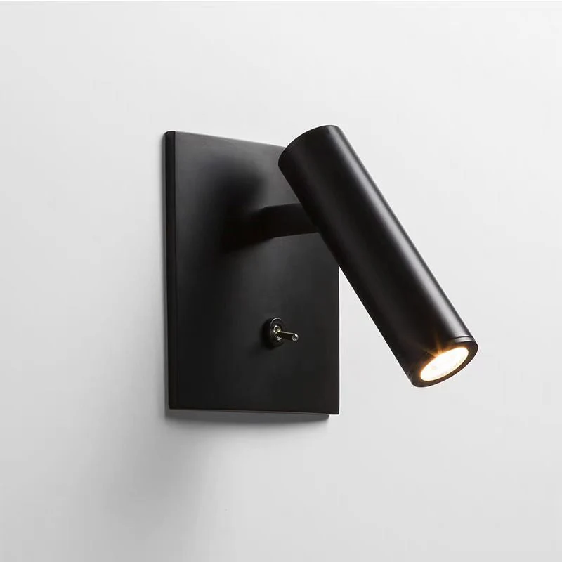 Euroselle Adjustable LED Wall Lamp With Knob Switch, Modern Minimalist Wall Sconce Decor