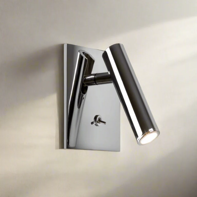 Euroselle Adjustable LED Wall Lamp With Knob Switch, Modern Minimalist Wall Sconce Decor