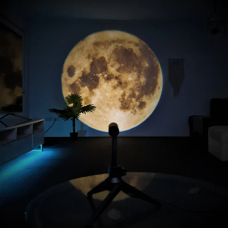 Euroselle Projection Lamp With Flexible Neck And USB Powered, Dual Projection Films