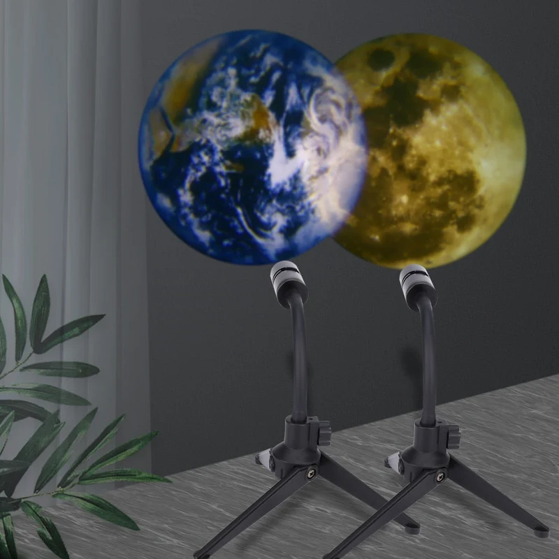 Euroselle Projection Lamp With Flexible Neck And USB Powered, Dual Projection Films